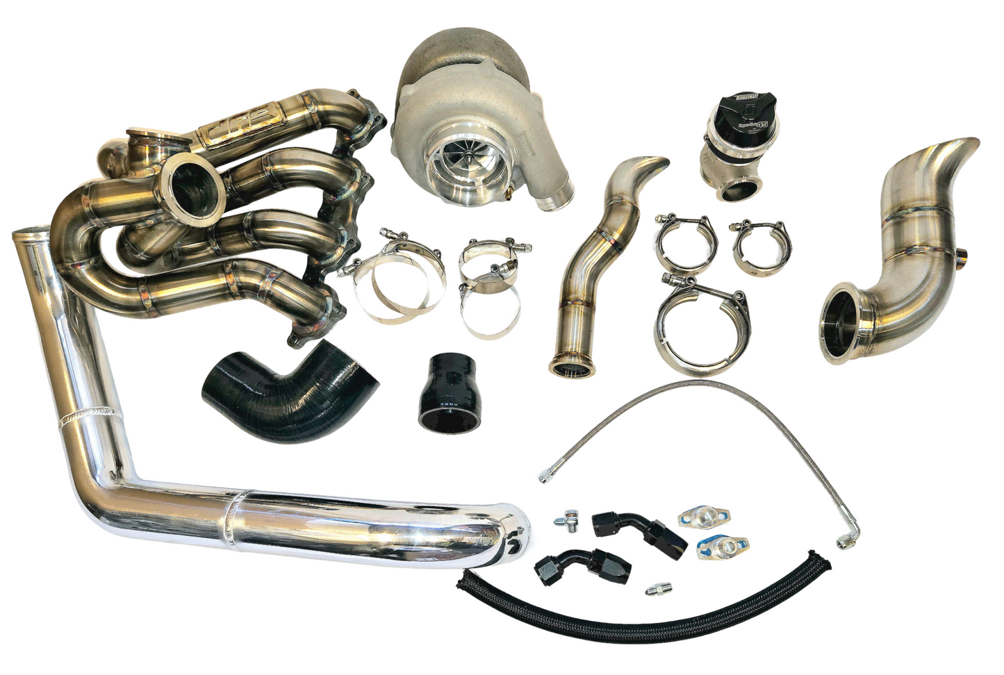 Evo 7/8/9 Vband Top Mount Up Pipe Turbo Kit