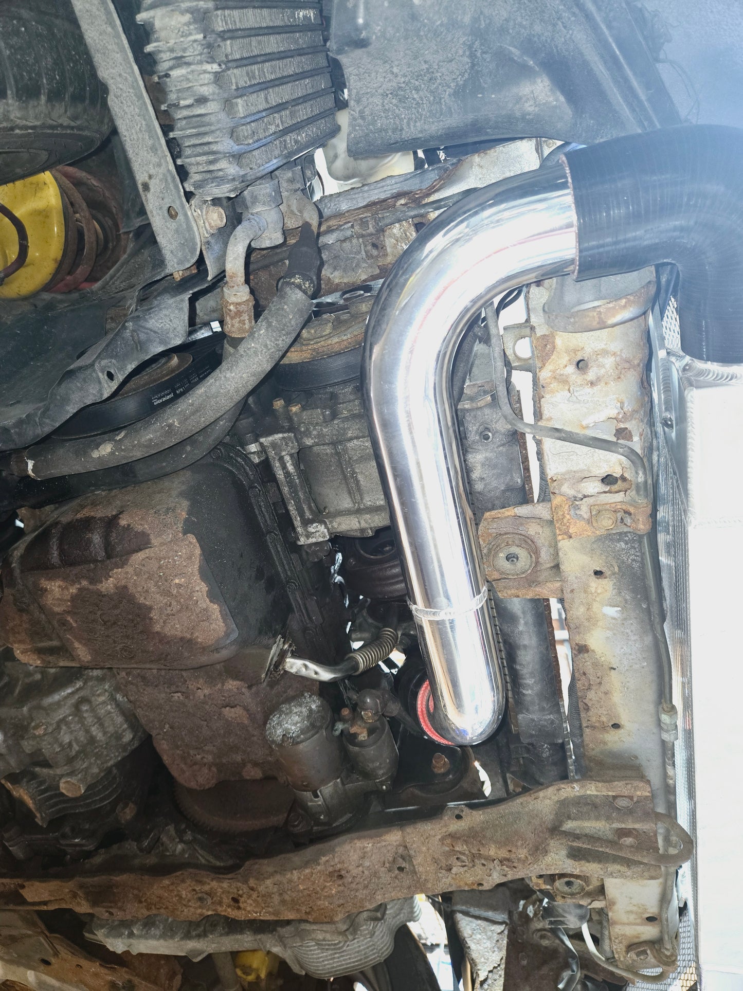 Evo 7/8/9 Lower Intercooler Pipe Stock Frame Location