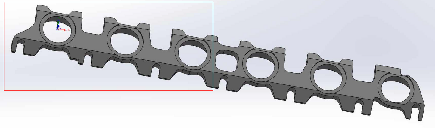 B58 6 Port Cnc Turbo Flanges