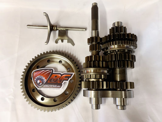 K SERIES TURBO 1-4 HD STRAIGHT CUT, CUFF, FINAL DRIVE AND FORK FULL RACE SET